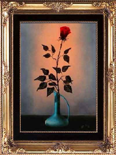 Rosen gemalt