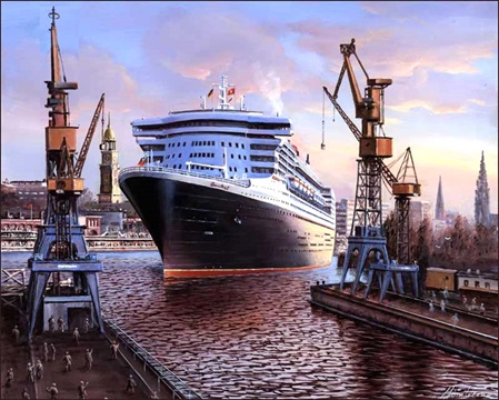 Ins Trockendock bei Blohm & Voss